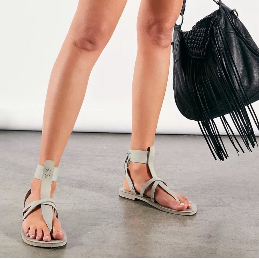 Free People Vacation Day Wrap Sandals in Sky